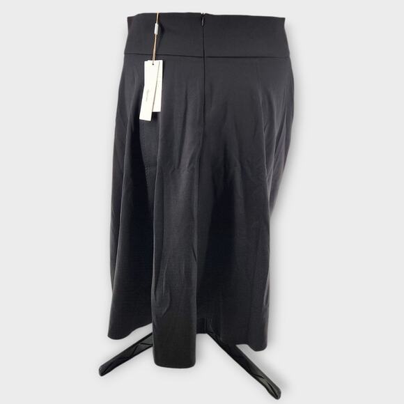 Belle Poque Skirt Women's 2XL Black Midi Front Tie Peasant Steampunk Renaissance - Picture 2 of 7